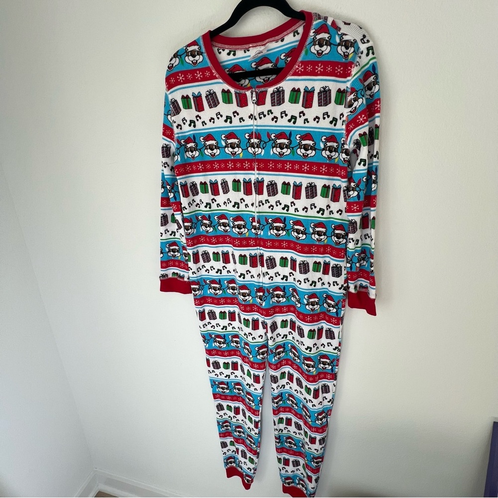 Buc-ee's Pajamas One Piece Waffle Knit Christmas Suit Adult Size S